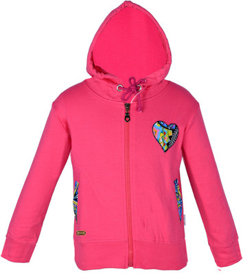 

Gkidz Full Sleeve Printed Girls Sweatshirt, Pink