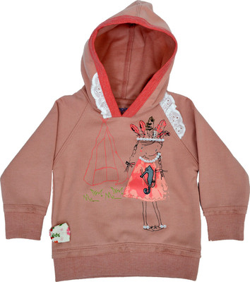 

Pepito Full Sleeve Embellished Baby Girls Sweatshirt, Pink