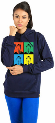 

Campus Sutra Full Sleeve Printed Women Sweatshirt, Blue
