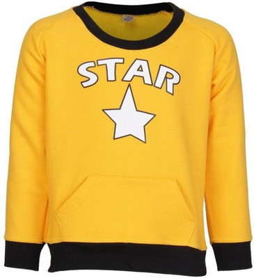 

Gkidz Full Sleeve Printed Boys Sweatshirt, Yellow