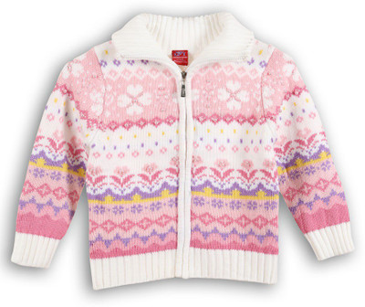 

Lilliput Baby Girls Zipper Self Design Cardigan, White