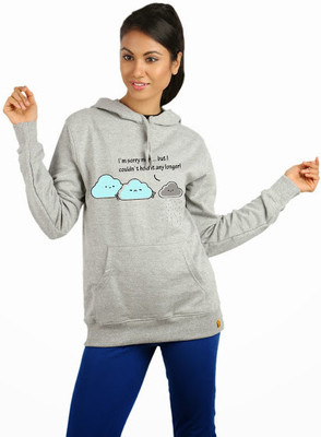 

Campus Sutra Full Sleeve Printed Women Sweatshirt, Grey