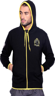 

Sports 52 Wear Full Sleeve Solid Men's Sweatshirt, Black;yellow