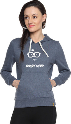 

Campus Sutra Full Sleeve Printed Women Sweatshirt, Denim