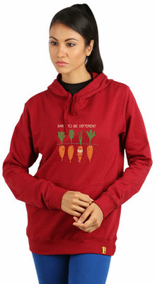 

Campus Sutra Full Sleeve Printed Women Sweatshirt, Red