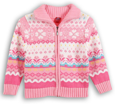 

Lilliput Full Sleeve Self Design Girls Sweatshirt, Pink