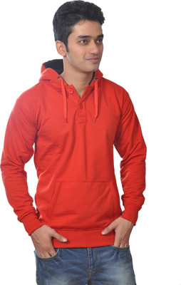 

Vibgyor Full Sleeve Solid Men's Sweatshirt, Red