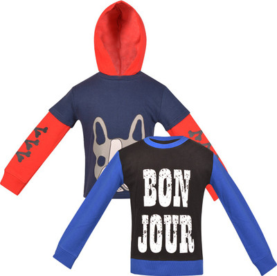 

Gkidz Full Sleeve Printed Boys Sweatshirt, Dark blue