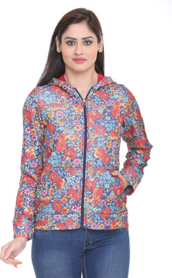 

Trufit Full Sleeve Floral Print Women's Sweatshirt, Blue;orange
