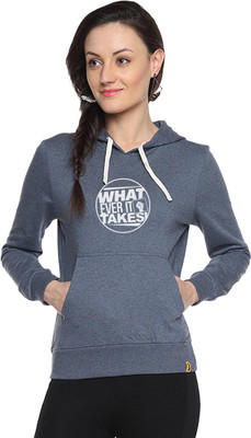 

Campus Sutra Full Sleeve Printed Women Sweatshirt, Denim