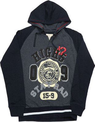 

Nauti Nati Full Sleeve Printed Boys Sweatshirt, Navy blue