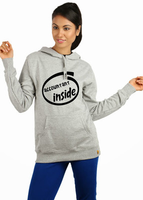 

Campus Sutra Full Sleeve Solid Women Sweatshirt, Grey