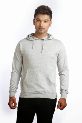 Campus Sutra Full Sleeve Solid Men Sweatshirt, Grey
