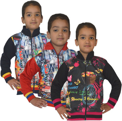 

Shaun Full Sleeve Printed Girls Sweatshirt, Multicolor