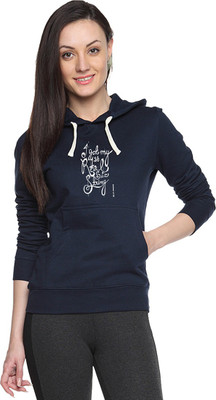 

Campus Sutra Full Sleeve Printed Women Sweatshirt, Navy blue