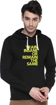 

Campus Sutra Full Sleeve Printed Men Sweatshirt, Black