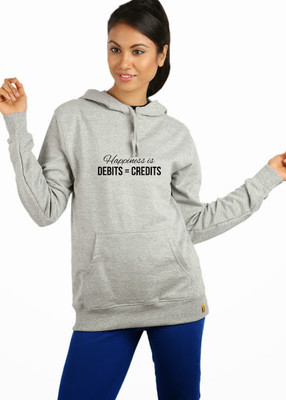 

Campus Sutra Full Sleeve Solid Women Sweatshirt, Grey