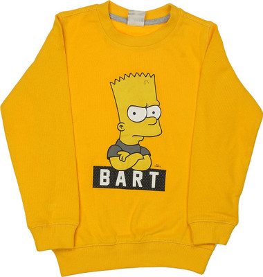 

Indirang Full Sleeve Printed Boys Sweatshirt, Yellow