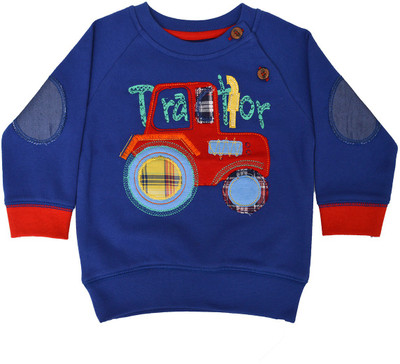 

Pepito Full Sleeve Embellished Baby Boys Sweatshirt, Blue