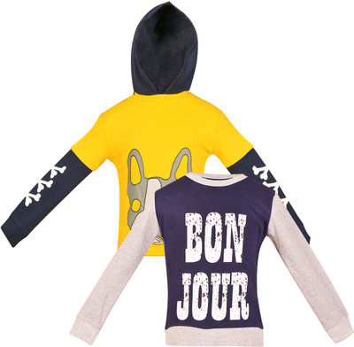 

Gkidz Full Sleeve Printed Boys Sweatshirt, Yellow