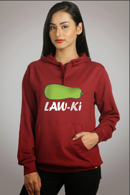

Campus Sutra Full Sleeve Printed Women Sweatshirt, Maroon
