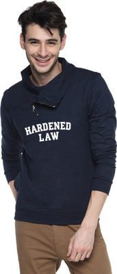 

Campus Sutra Full Sleeve Printed Men Sweatshirt, Navy blue