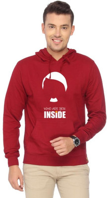 

Campus Sutra Full Sleeve Printed Men Sweatshirt, Maroon