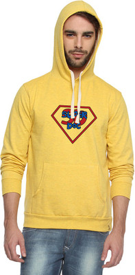 

Campus Sutra Full Sleeve Printed Men Reversible Sweatshirt, Yellow