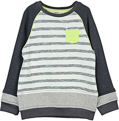 

Beebay Full Sleeve Striped Baby Boys Sweatshirt, Grey