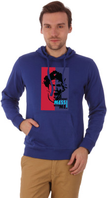 Campus Sutra Full Sleeve Solid Men Sweatshirt, Royal blue