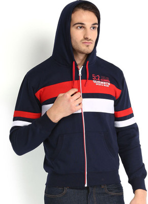 

Sports 52 Wear Full Sleeve Striped Men's Sweatshirt, Navy