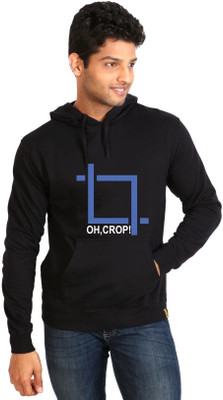 

Campus Sutra Full Sleeve Printed Men Sweatshirt, Black