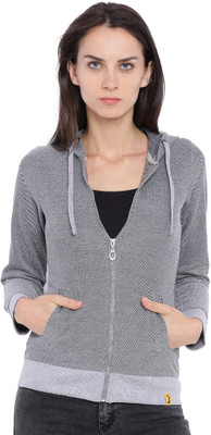 CAMPUS SUTRA Full Sleeve Solid Women Sweatshirt