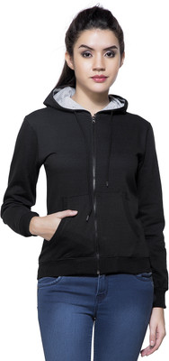 Maniac Full Sleeve Solid Women Sweatshirt