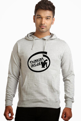 

Campus Sutra Full Sleeve Printed Men Sweatshirt, Grey