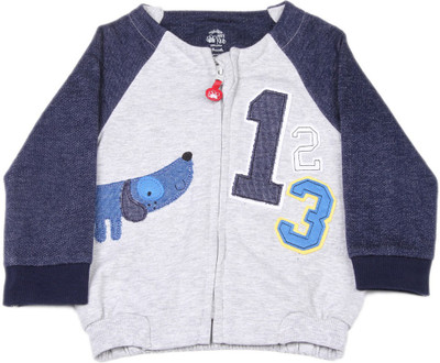 

FS Mini Klub Full Sleeve Solid Baby Boys sweatshirt, Grey marl