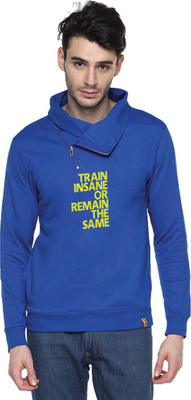 

Campus Sutra Full Sleeve Printed Men Sweatshirt, Royal blue