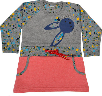

Pepito Full Sleeve Printed Baby Girls Sweatshirt, Grey