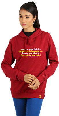 

Campus Sutra Full Sleeve Solid Women Sweatshirt, Red