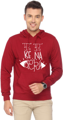 

Campus Sutra Full Sleeve Solid Men Sweatshirt, Maroon