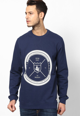 

Jack & Jones Full Sleeve Graphic Print Men's Sweatshirt, Dress blues
