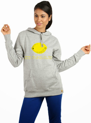 

Campus Sutra Full Sleeve Printed Women Sweatshirt, Grey