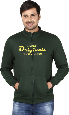 

DS WORLD Full Sleeve Printed Men's Sweatshirt, Green