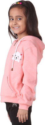 

Cherymoya Full Sleeve Solid Girls Sweatshirt, Peach