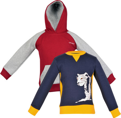 

Gkidz Full Sleeve Printed Boys Sweatshirt, Brown