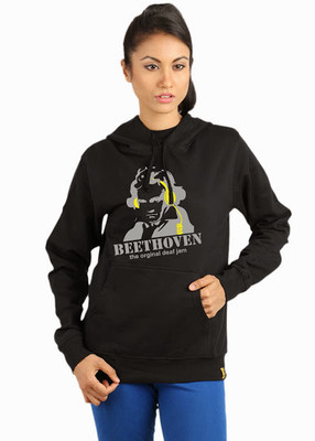 

Campus Sutra Full Sleeve Solid Women Sweatshirt, Black
