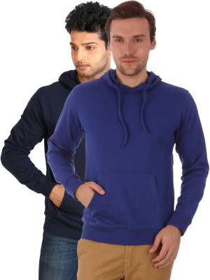 Campus Sutra Full Sleeve Solid Men Sweatshirt, Blue;royal blue