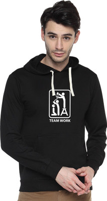 

Campus Sutra Full Sleeve Printed Men Sweatshirt, Black