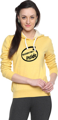 

Campus Sutra Full Sleeve Printed Women Sweatshirt, Yellow
