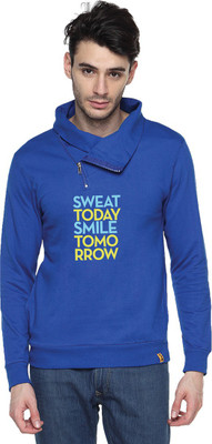 

Campus Sutra Full Sleeve Printed Men Sweatshirt, Royal blue